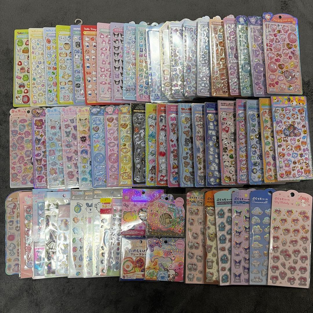 ボンボンドロップシール　うるちゅる　プチドロ　シールまとめ売り　60点