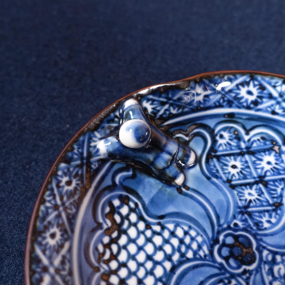 京焼 加藤利昇 祥瑞一閑人 小皿 5客 共箱