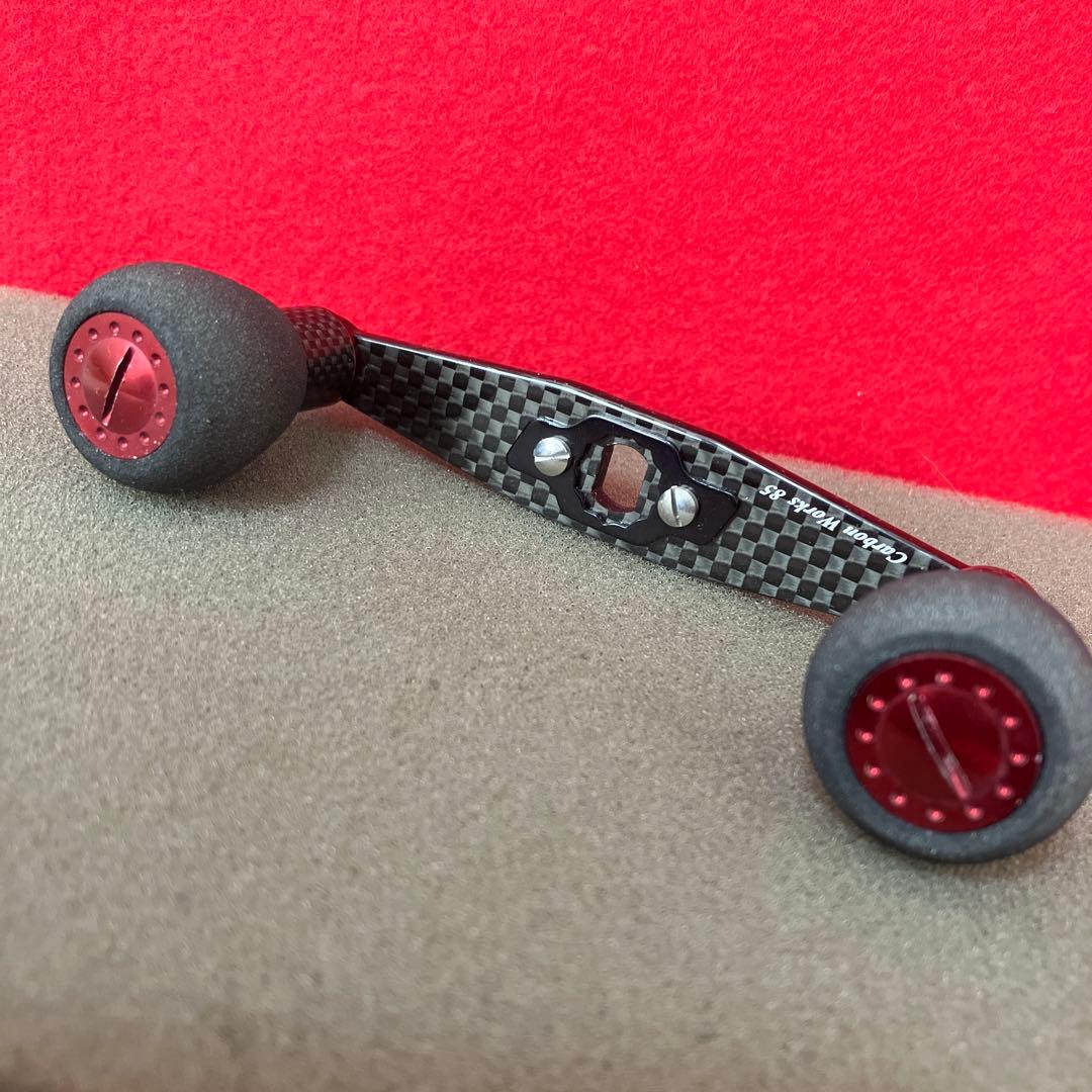 筏リール用？☆カーボンワークス☆ハンドル85mm⭐︎D-12