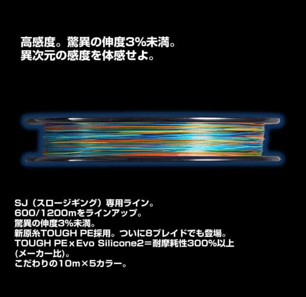 ダイワ PEライン ソルティガ デュラセンサー ×8+Si2 2号 1200m