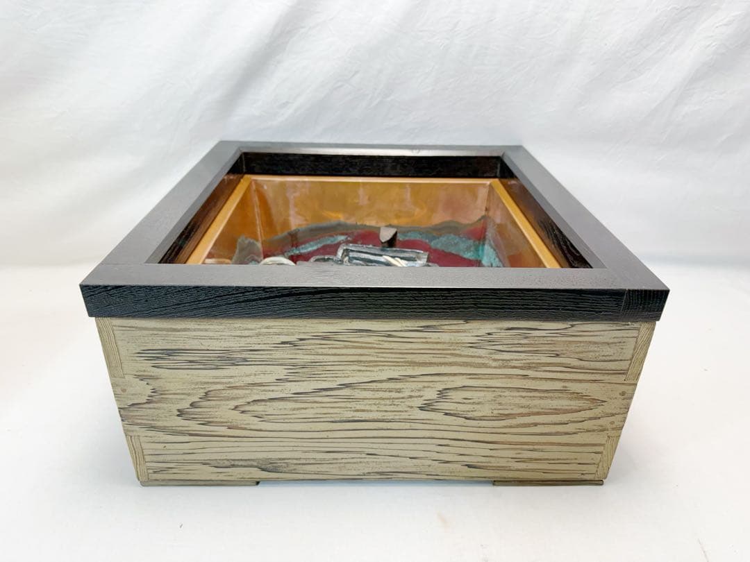 茶道具 焼杉 置炉 磨入子 野々田電熱器 2点セット