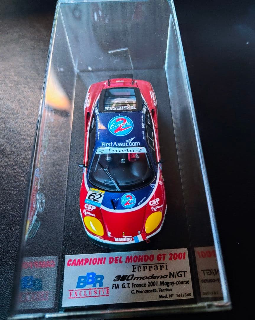 フェラーリBBR 1/43 フェラーリ360モデナ N/GT 限定161/360