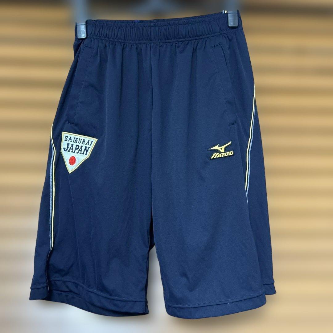 【美品】ミズノ 侍ジャパン 野球 日本代表 WBC ハーフパンツ Lサイズ