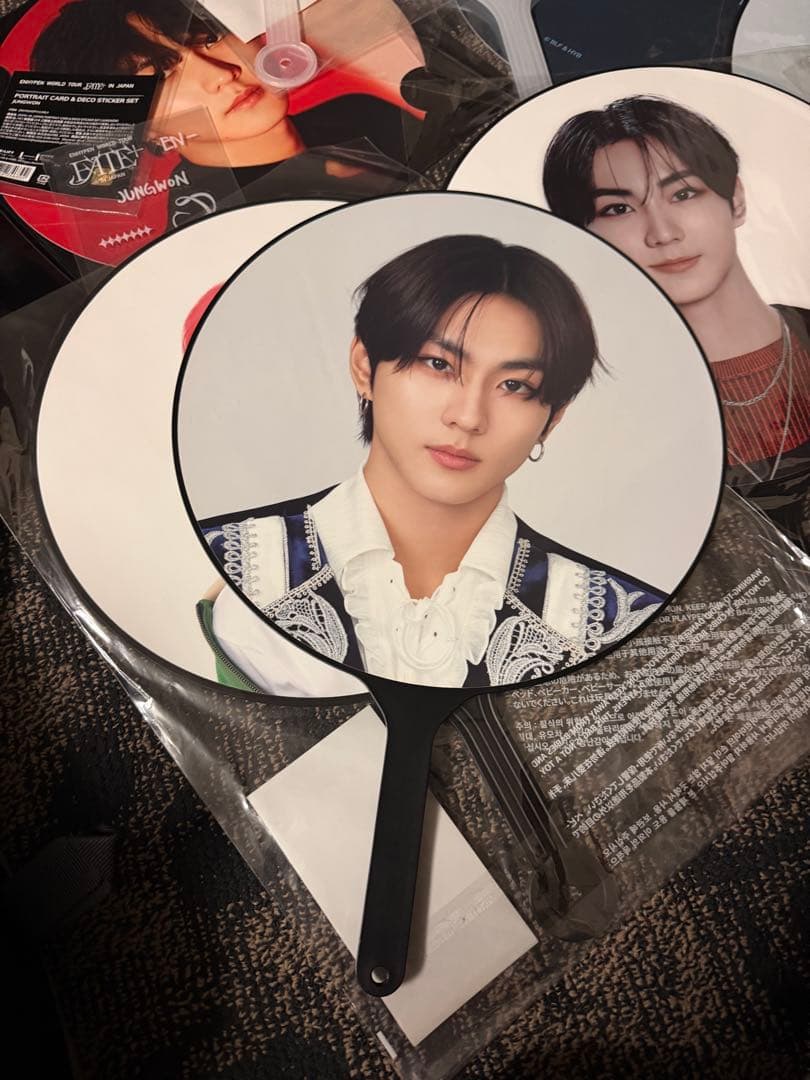 ENHYPENジョンウォン うちわ 11本+デコステッカー修正ステッカーセット