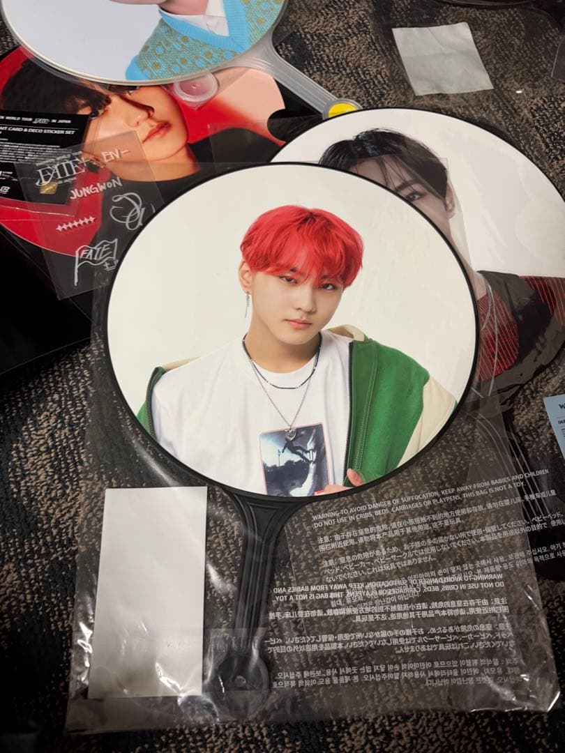 ENHYPENジョンウォン うちわ 11本+デコステッカー修正ステッカーセット