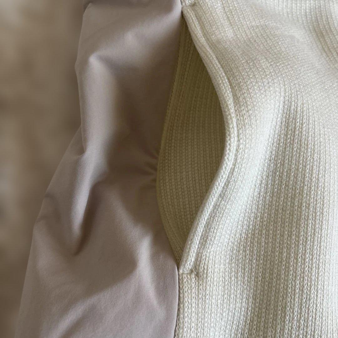 新品　マンシング　裏起毛ニットパーカー LL オフ白 送料込み