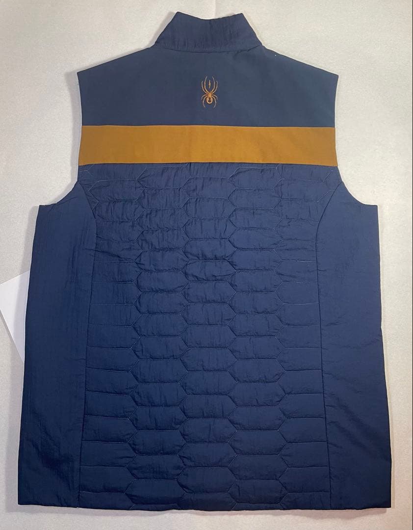 FORD&SPYDER メンズ ベスト ネイビー/ブラウン 新品タグ付き