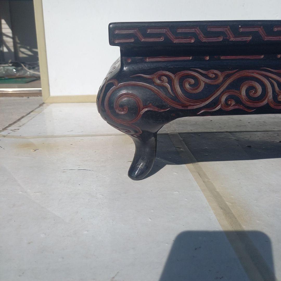 中国骨董品、唐時代のオブジェ、大平卓、戴鶴彫刻、宣徳年製、