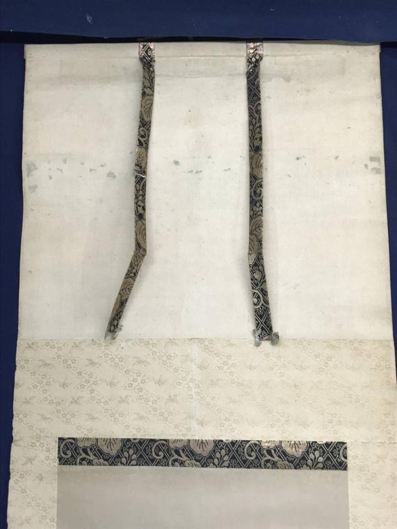 【真作】狩野周信/松竹に鶴図/双幅/松鶴図/江戸中期/掛軸/名家伝来AC-365