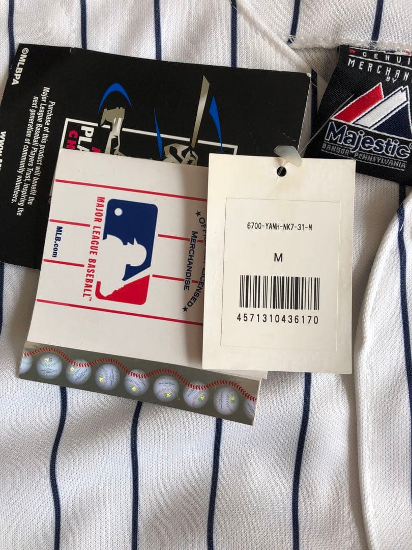 ヤンキース　イチロー　ユニフォーム　Mサイズ　Majestic 製　未使用品
