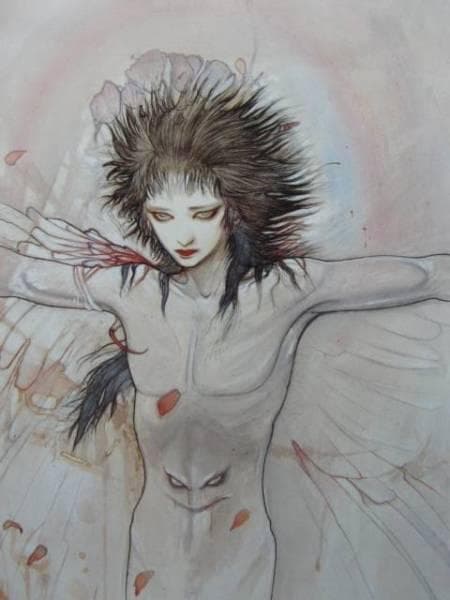 天野　喜孝、キマイラ涅槃変、希少な画集より、新品額装付、状態良好