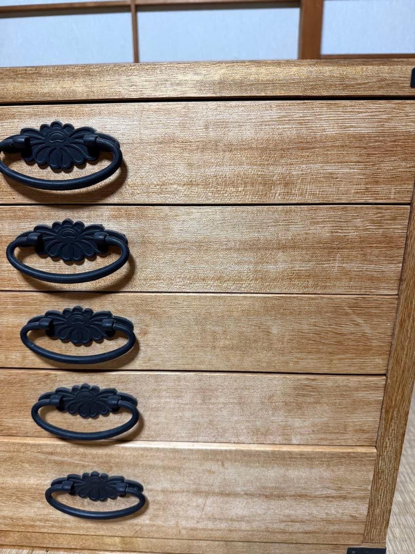 桐箪笥 5段 桐ダンス 着物収納