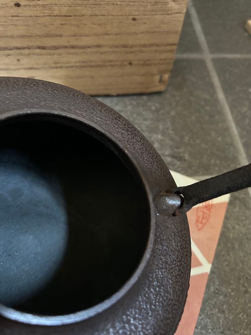 南部鉄器　鉄瓶　スズミ桜