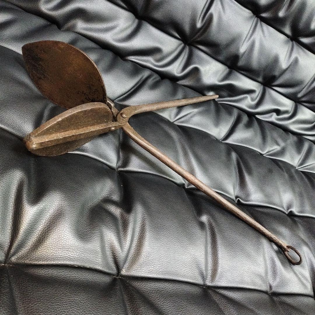 手焼き煎餅焼き器 51cm 昭和レトロ アンティーク 古道具