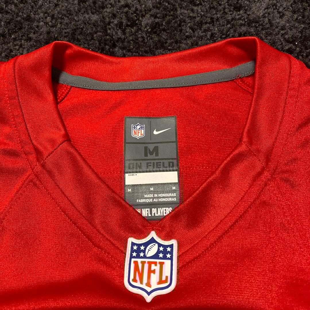 訳有ほぼ未使用 説明必読 NFL 49ERSキャパニック ジャージ ミニヘル付