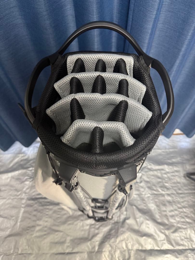 新品 LOVACE 14分割 スタンド キャディバッグ ゴルフ バッグ グレー