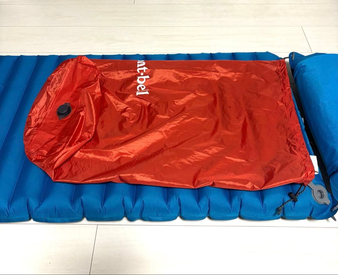 モンベル U.L.エアパッド 150 ピロー・ポンプバッグ付き