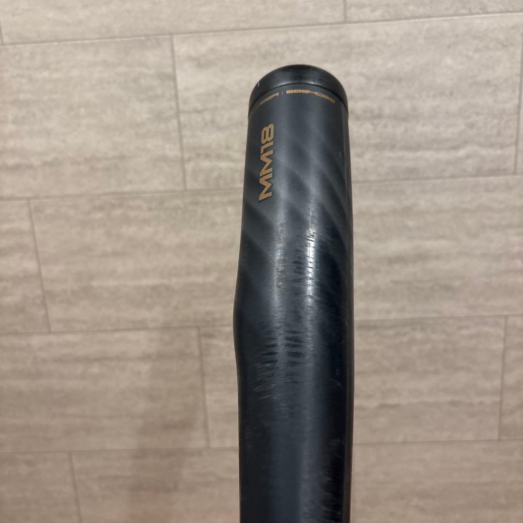 【中古•訳あり】MM18 ブラック 軟式バット　84cm 720g