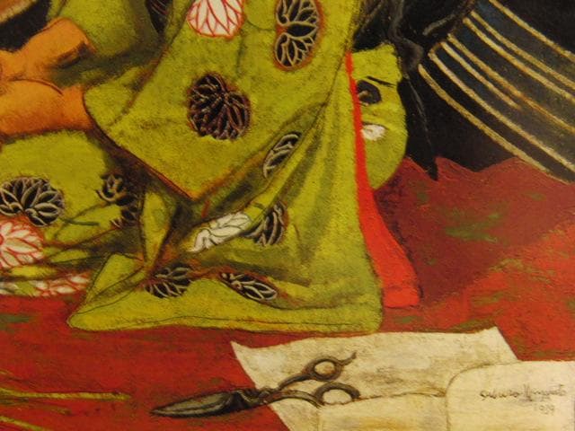 宮本三郎、大和撫子、希少な画集より、新品高級額・額装付