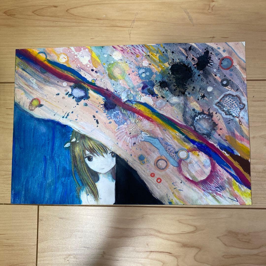 黄菊しーく 水彩画 原画 2010年 si_kyu