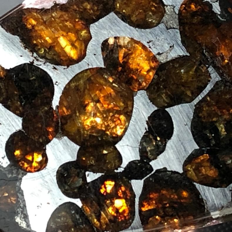 ｎ*＊様 隕石 アルタイ隕石　原皮付き　石鉄隕石　パラサイト隕石　２点　重さ52