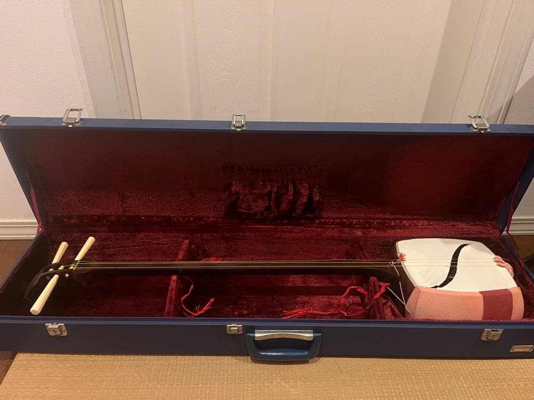 お値引致しました❣️三味線 東さわり紅木 金細 鯨の骨