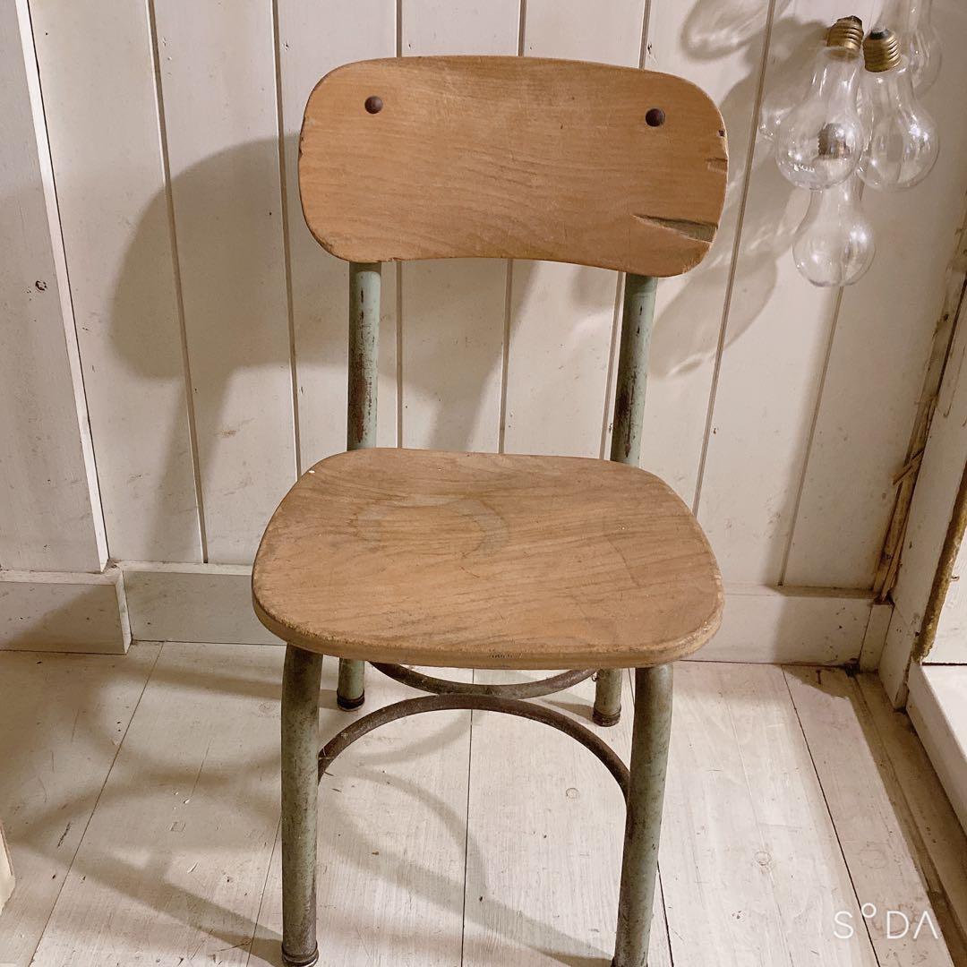 レトロ 木製チェア / スクールチェア アンティーク ヴィンテージ