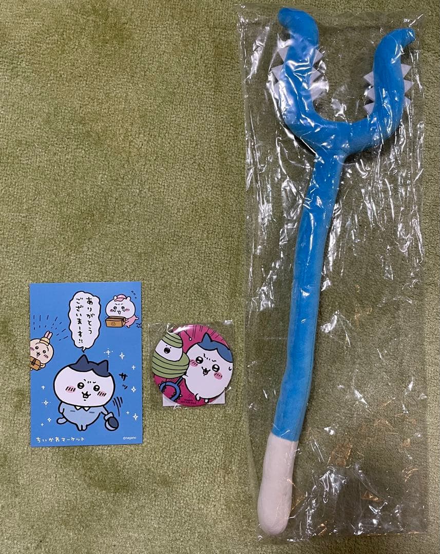 ちいかわ 討伐棒を持った特大ぬいぐるみ (ハチワレ) 特典付き