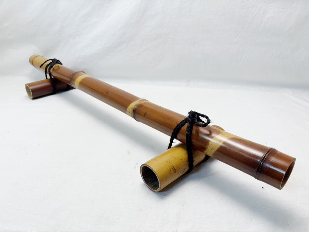 未使用 茶道具 煤竹 結界 茶室道具 間仕仕切 竹工芸 衝立 和家具 紙箱