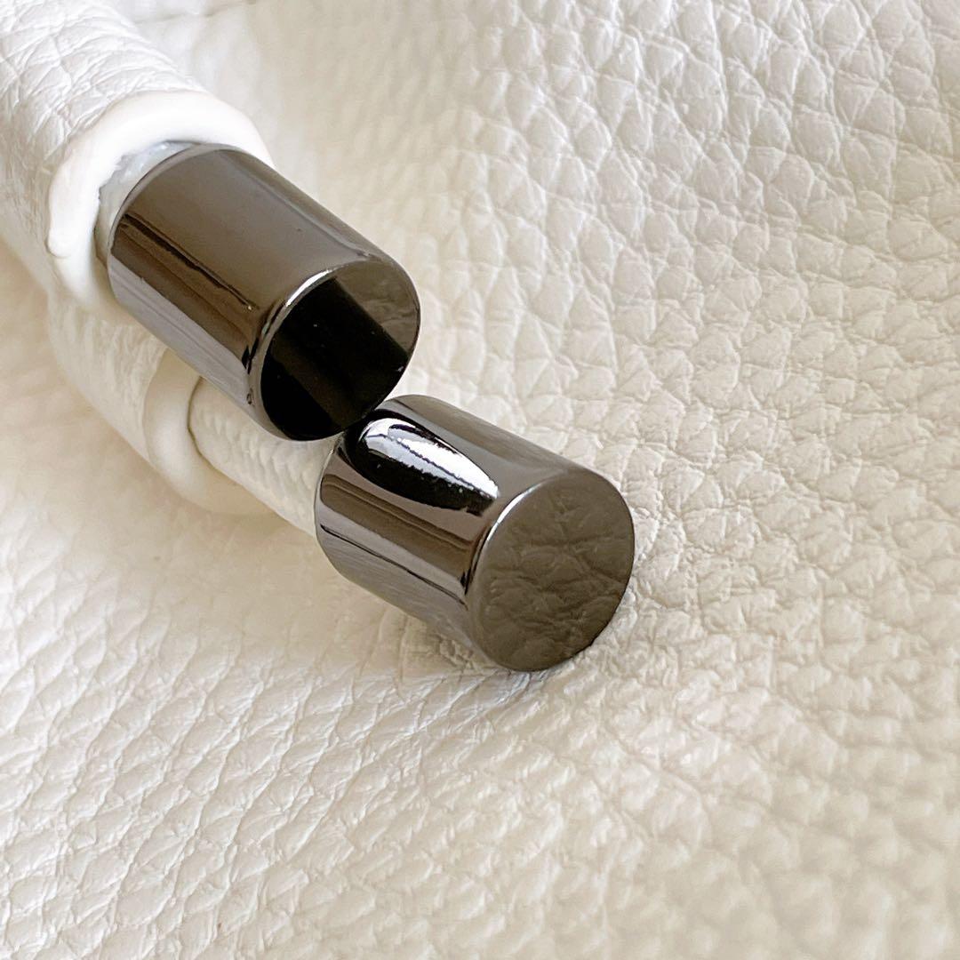 1PIU1UGUALE3 GOLF　カートバッグ　巾着バッグ　ラウンドバッグ　白