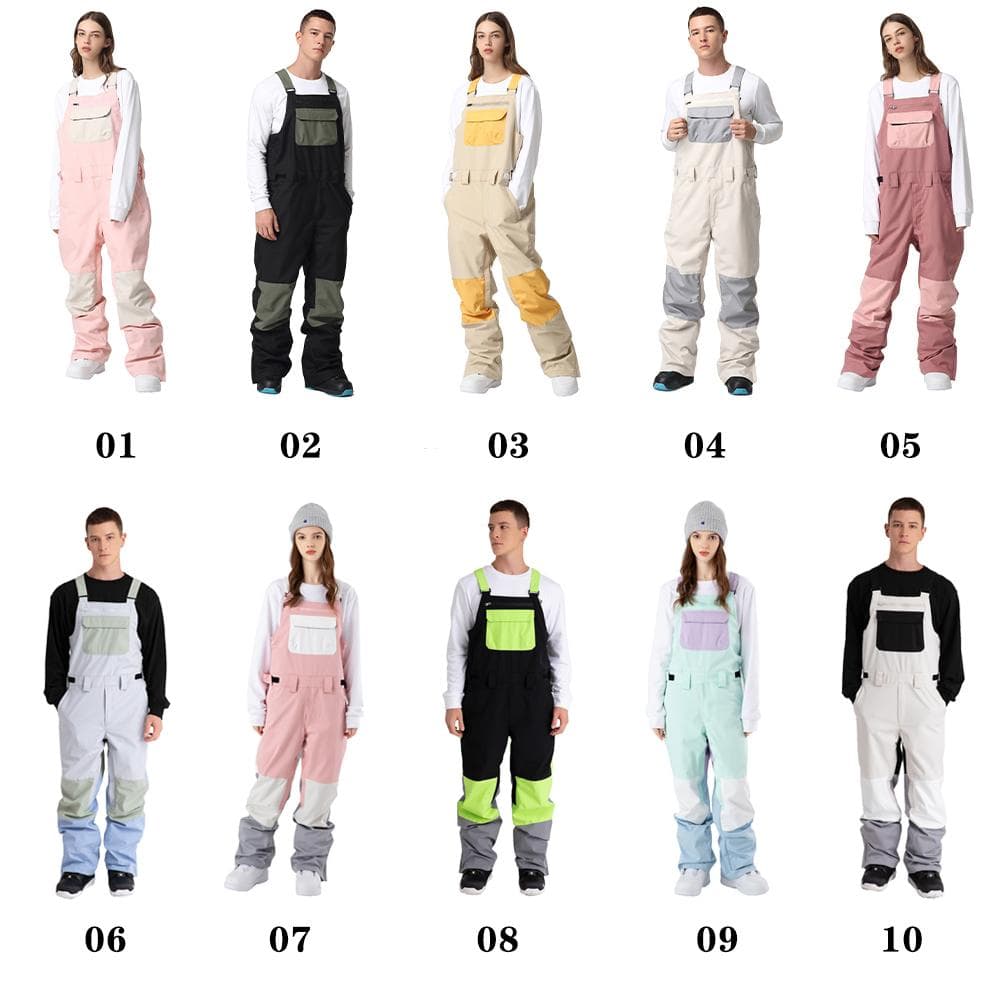 【当日発送】スノーボード ウェア　 ビブパンツ ユニセックス 03 XS