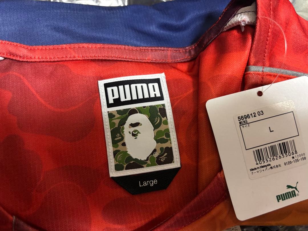 BAPE.FC PUMA サッカーシャツ Lサイズ グラデーション