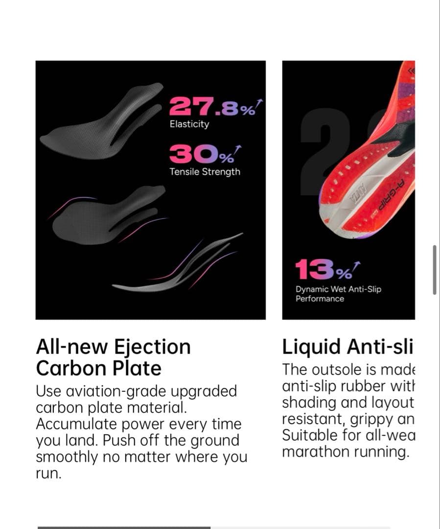 ANTA C202 6 PRO ランニングシューズ