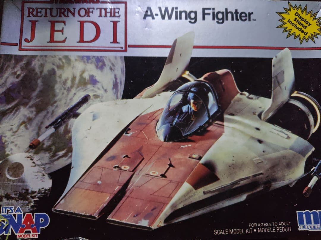 スターウォーズ　MPC社製　Aウイングファイター塗装済み電飾仕様完成品