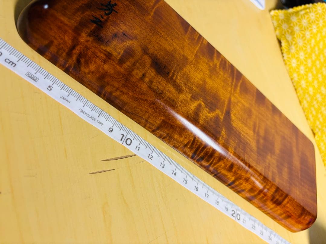 ペントレイ 栃 縮み杢 スポルテッド 鶴山漆器 木地師 小椋芳之作