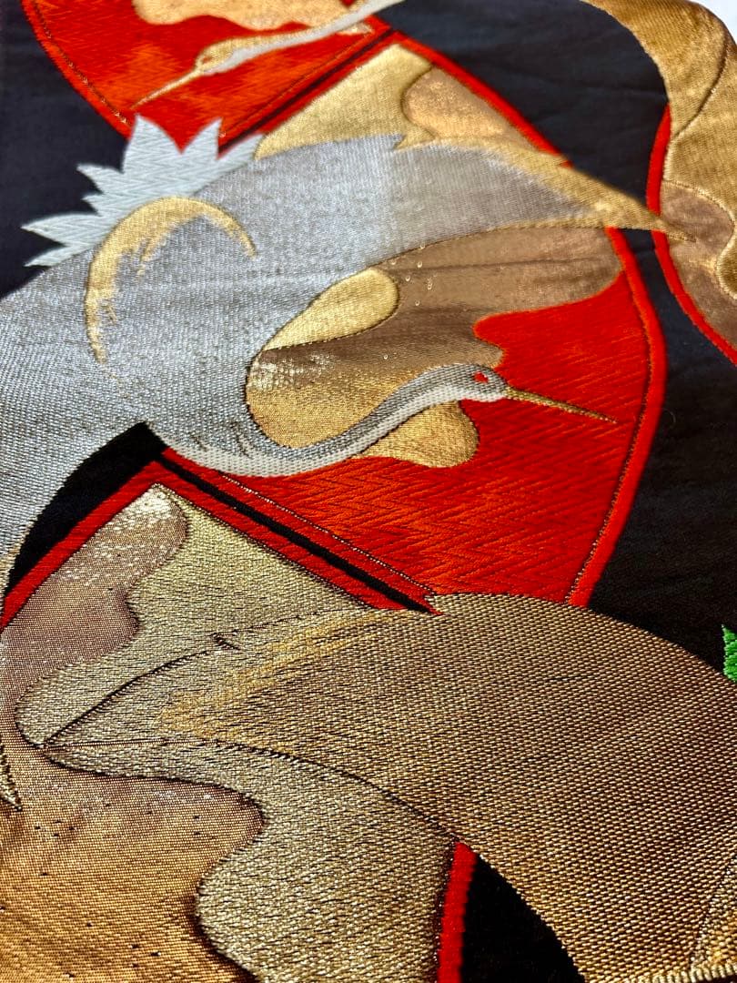 新品同様 美品【高級　京都西陣織　袋帯】古典　アンティーク　ヴィンテージ　晴　祝