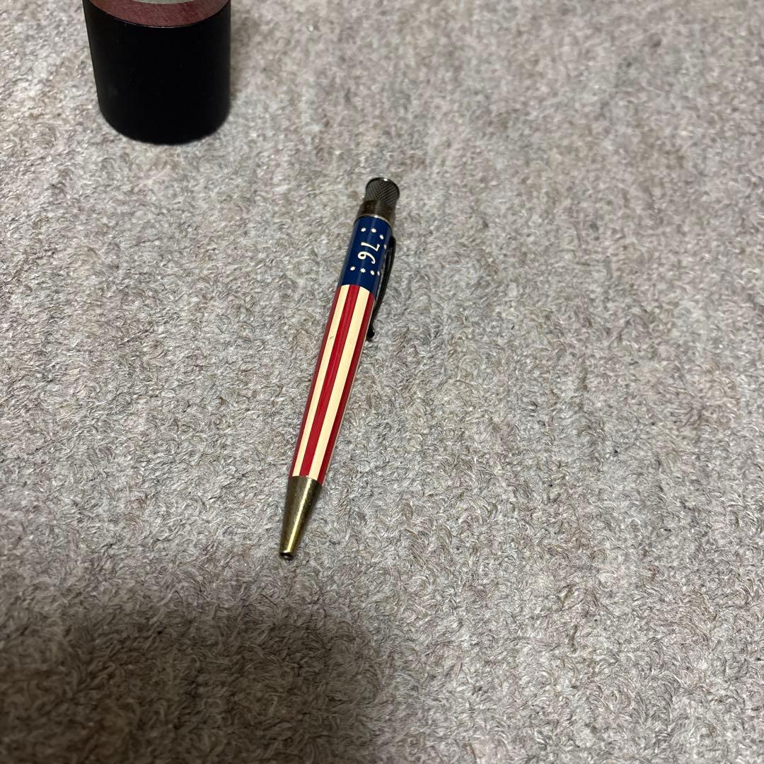 真鍮製　U.S.A.国旗ボールペン