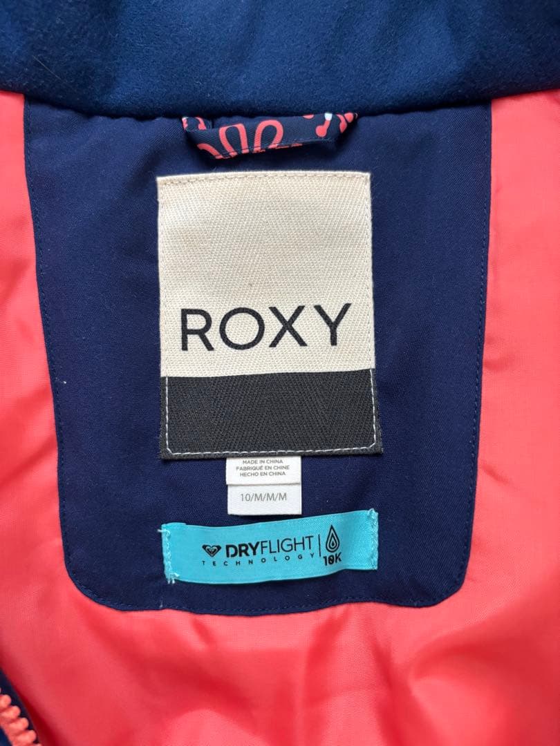 ROXY スノーボードウェア 10/Mネイビー/オレンジ　パンツ12/Lオレンジ