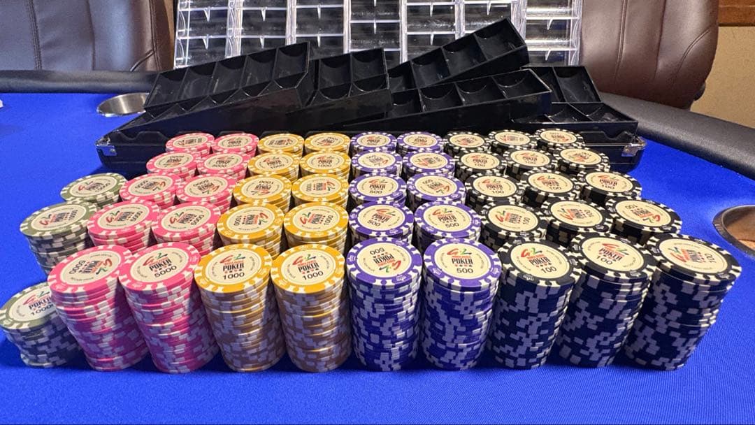 ポーカーチップセット945枚 アタッシュケース チップラック