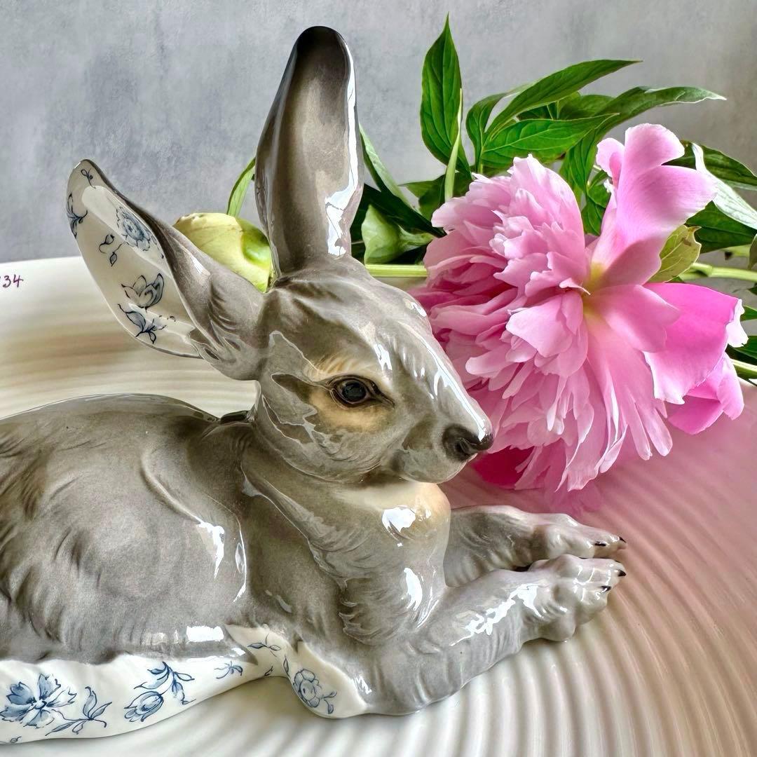 【希少品】最高級 ニンフェンブルク ◆ドイツ製 野うさぎ 大皿 イースター