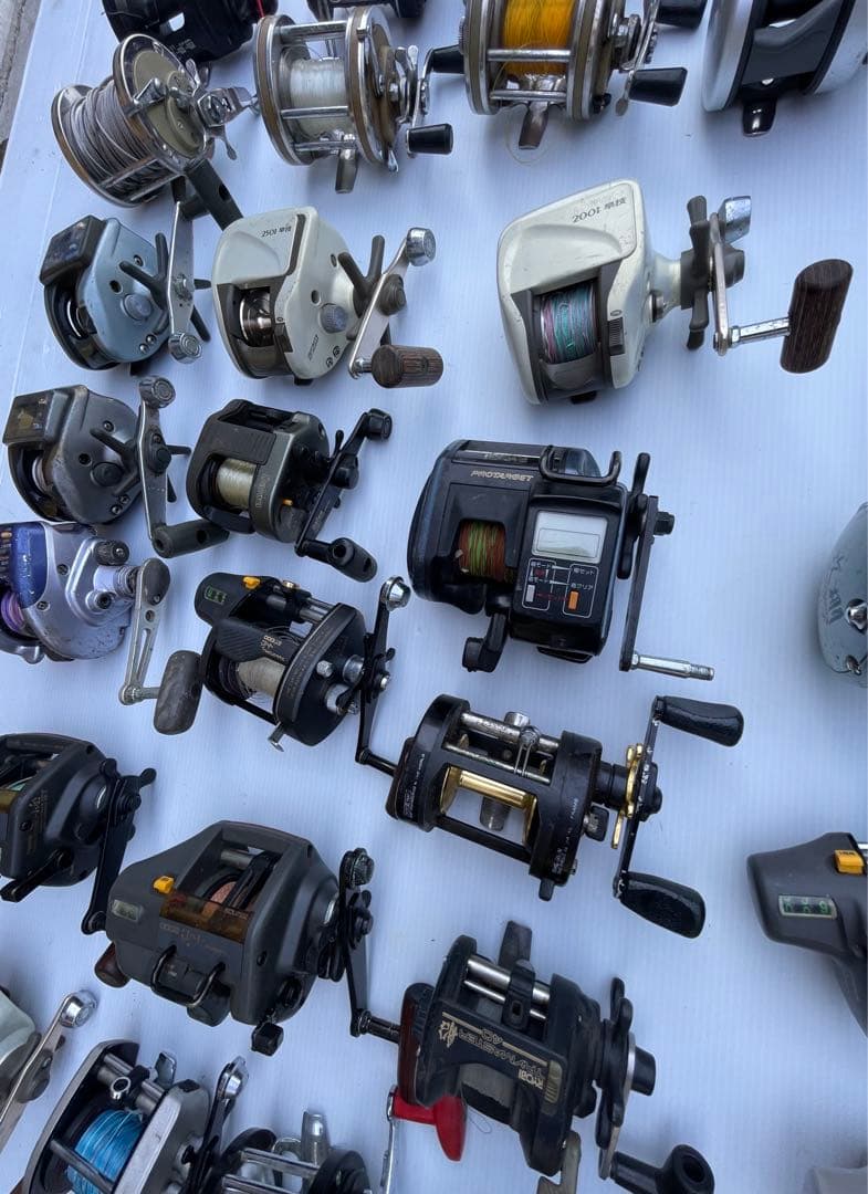 ダイワ　シマノ　RYOBI 両軸リール　船釣り　棚センサー　早技