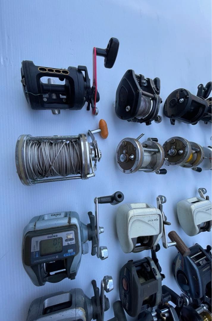 ダイワ　シマノ　RYOBI 両軸リール　船釣り　棚センサー　早技