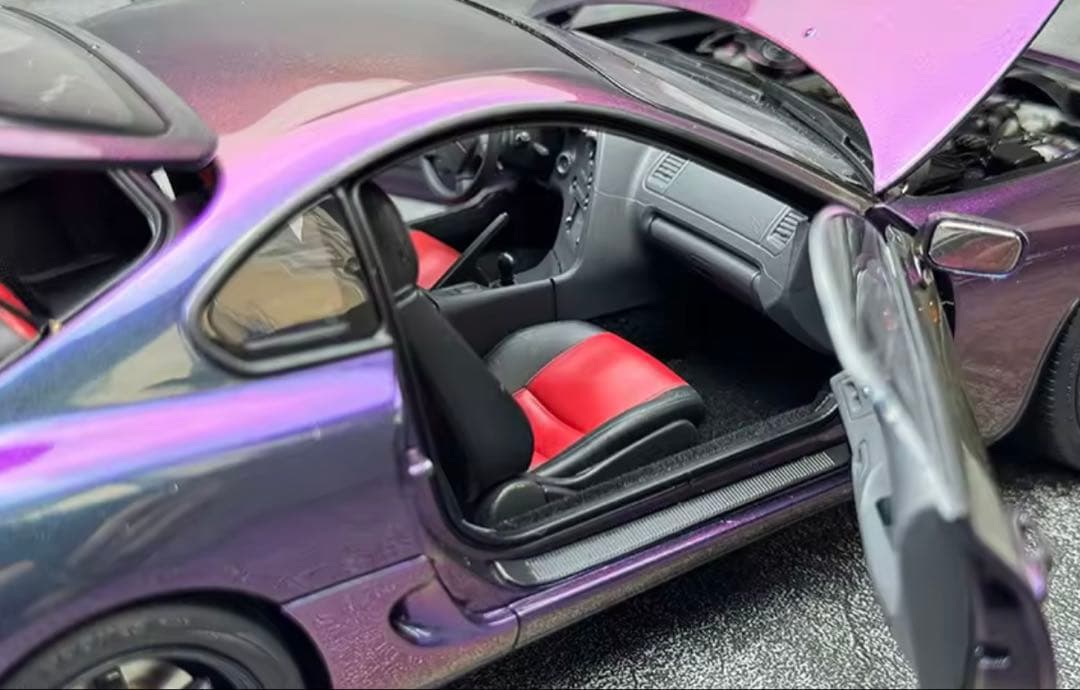 Toyota Supra A80WhelArt Purple 1:18 ミニカー