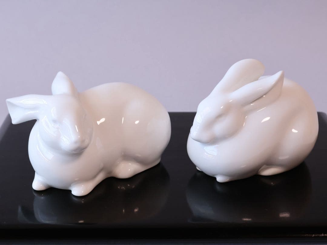 大倉陶園 沼田一雅 双兎 Hand Decorated