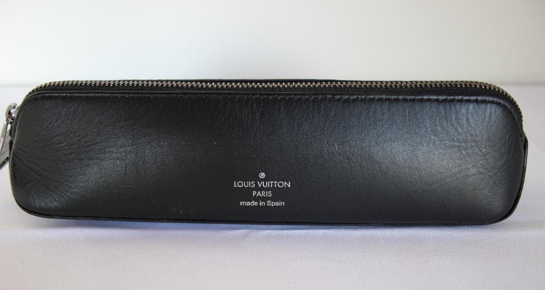 LOUIS VUITTON ルイヴィトン モノグラム ペンケース ブラックレザー