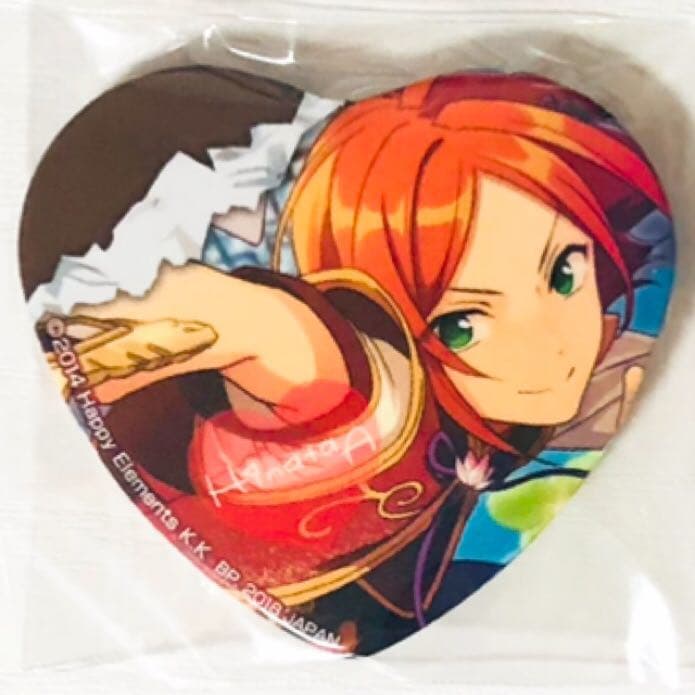 新品★あんスタ★2wink【葵ひなた】一番カフェ★ハート型缶バッジ★6点セット