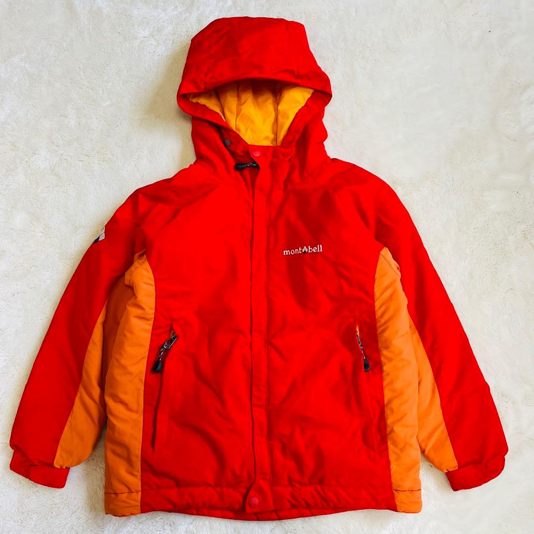 【美品✨】モンベル　mont-bell スキーウェア上下セット130 120 赤