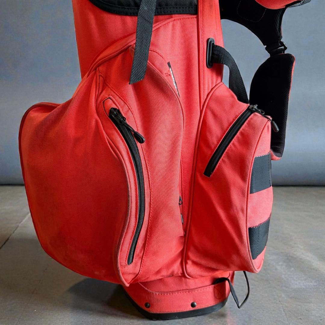 ブリーフィングゴルフ　キャディバッグ　ショルダー式　スタンド式　オレンジ　軽量