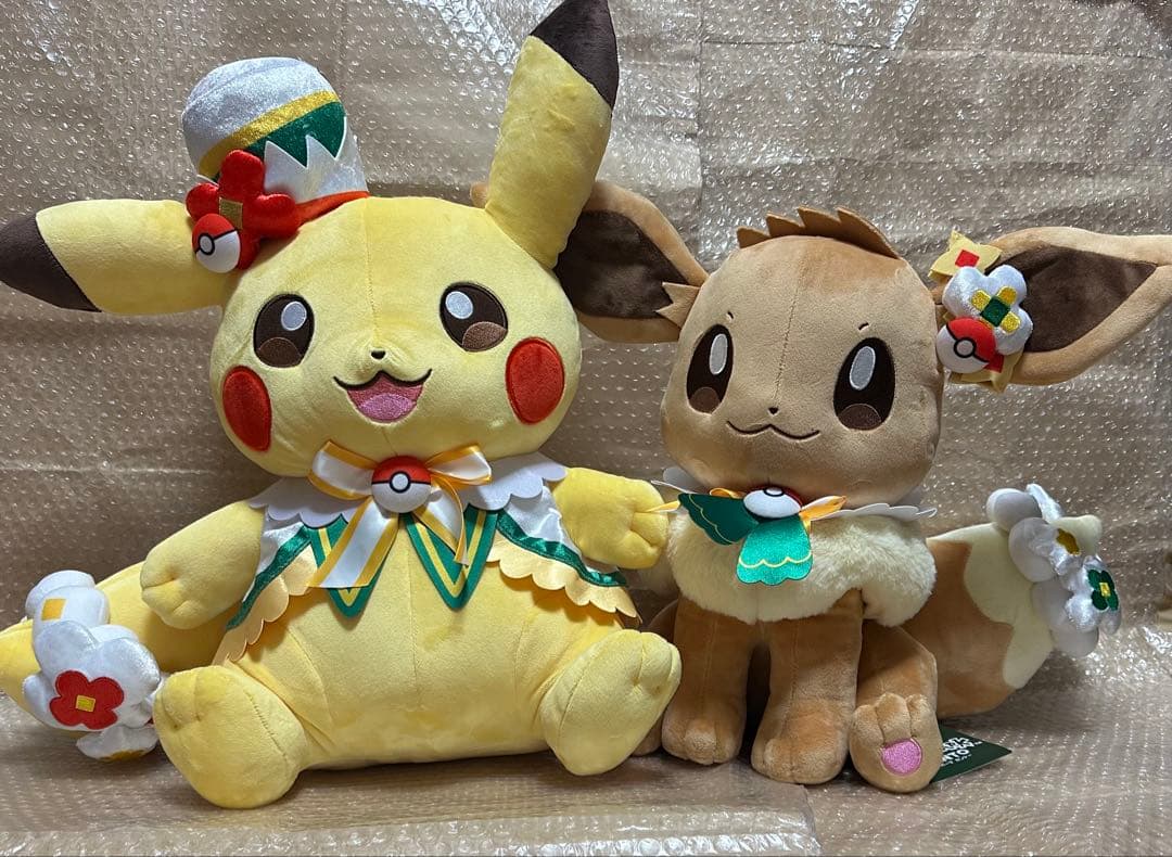 ポケパークカントー ぬいぐるみ ピカチュウ イーブイ 大 BIG ポケモン 4体