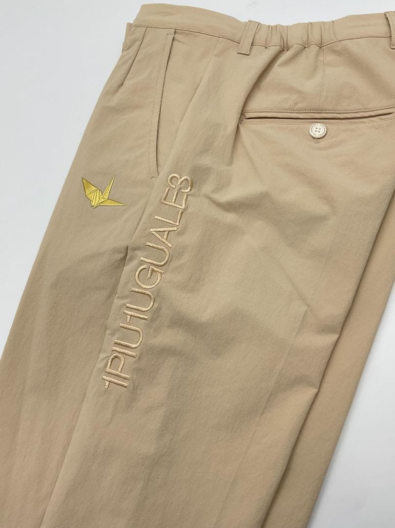 M【未使用品】1PIU1UGUALE3 GOLF サイドロゴスラックス BG